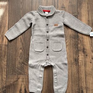 Gray Carters sweater knit jumpsuit